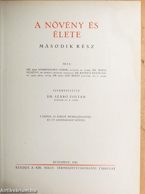 A növény és élete II. (töredék)