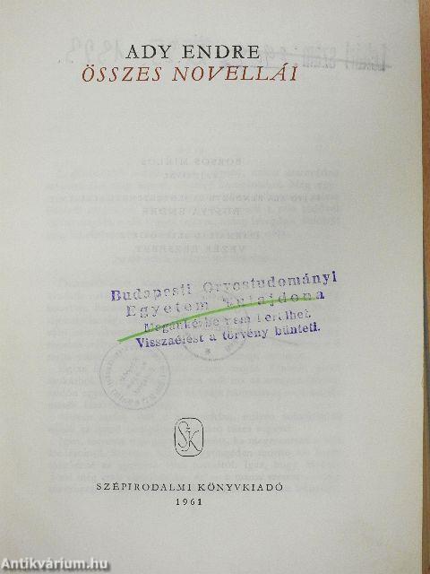 Ady Endre összes novellái