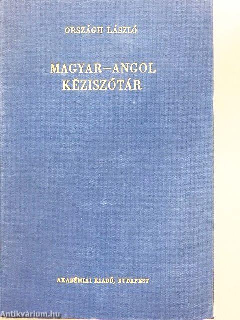 Magyar-angol kéziszótár