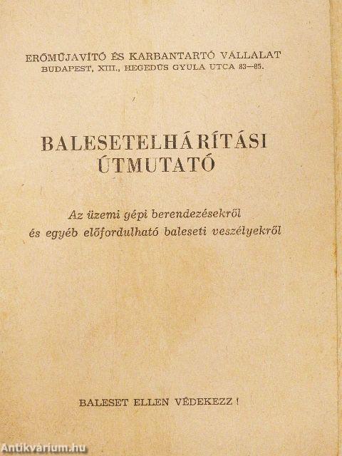 Balesetelhárítási útmutató