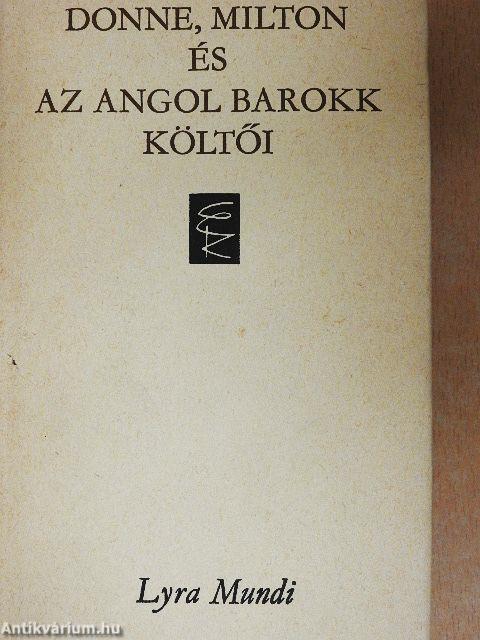 Donne, Milton és az angol barokk költői