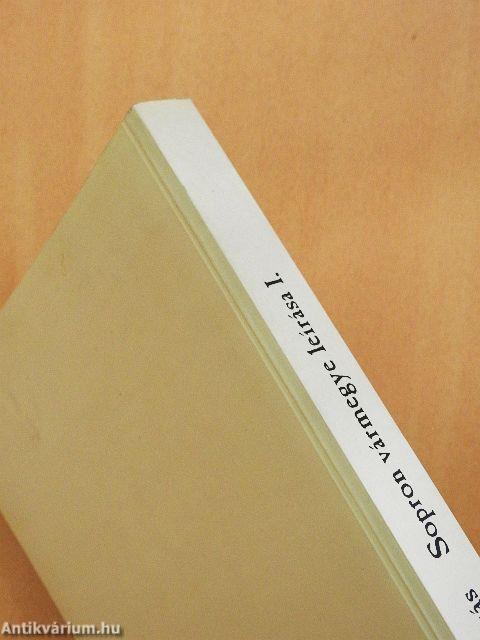 Sopron vármegye leírása I.