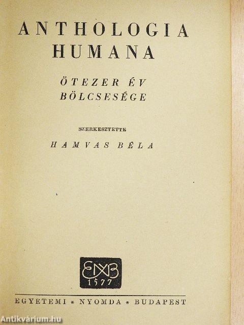 Anthologia humana