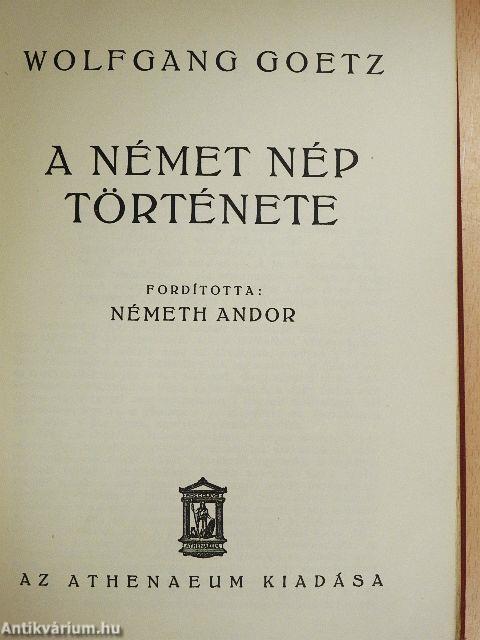 A német nép története