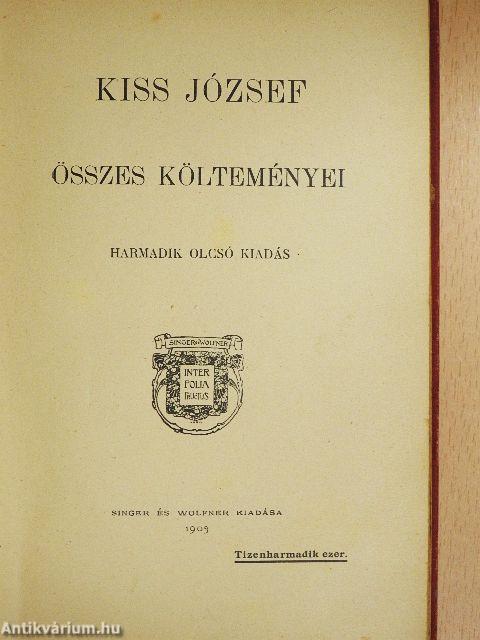 Kiss József összes költeményei