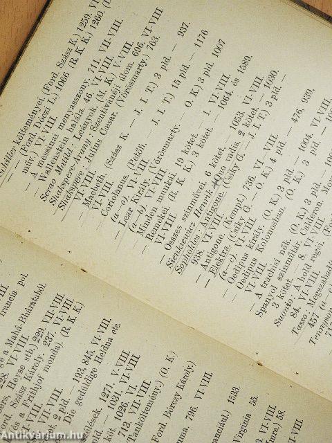 A Budapesti Tanárképző-Intézeti Gyakorló-Főgimnázium Ifjusági Könyvtárának címjegyzéke I-II.