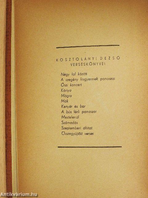 Kosztolányi Dezső összegyüjtött versei