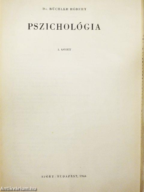 Pszichológia I.