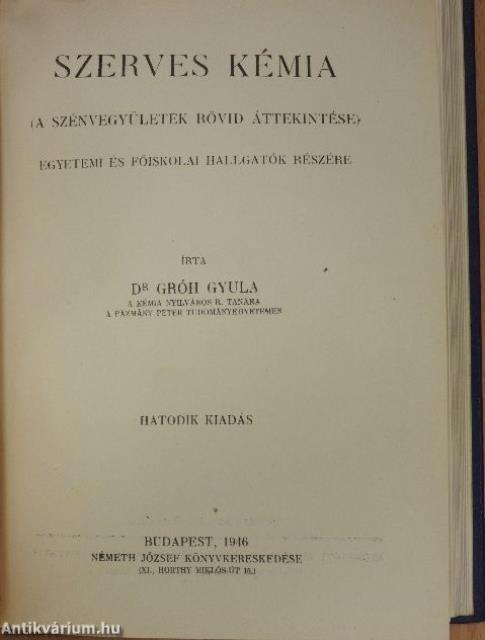 Szervetlen kémia/Szerves kémia