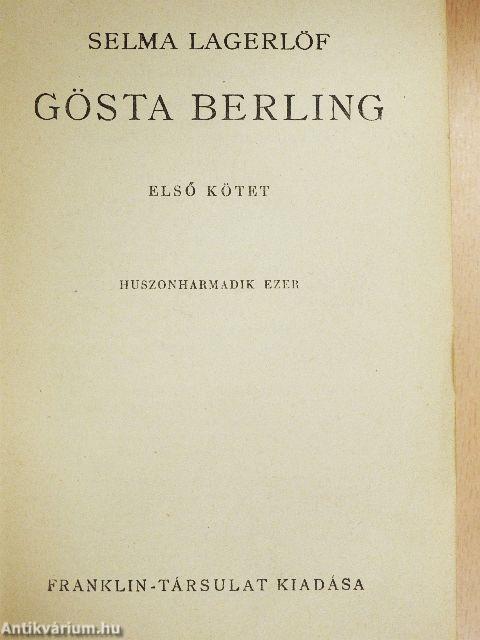 Gösta Berling I-II.