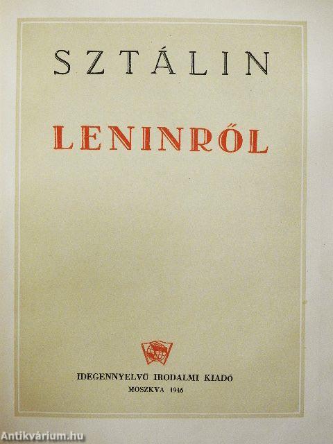 Sztálin Leninről