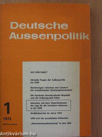 Deutsche Aussenpolitik 1973/1.