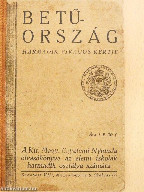 Betűország harmadik virágos kertje