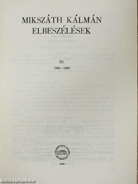 Elbeszélések XI.