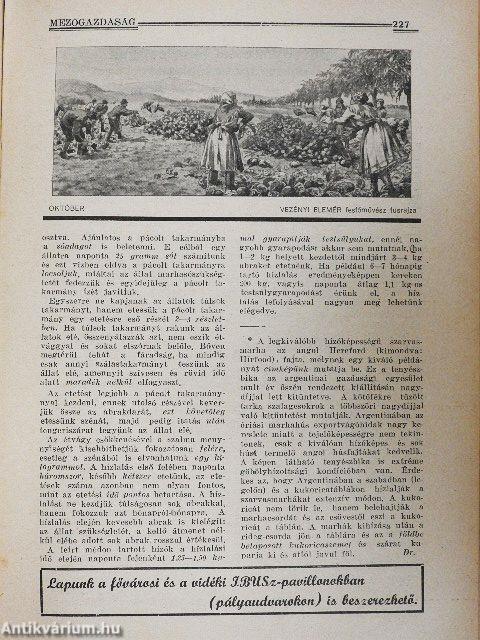 Mezőgazdaság 1938. október 15.