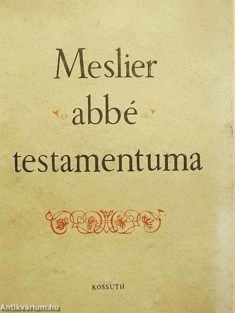 Meslier abbé testamentuma