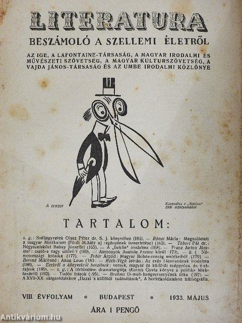 Literatura 1933. május