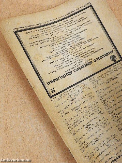 Literatura 1936. november 1.