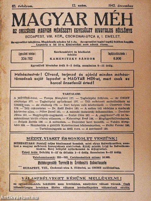 Magyar Méh 1942. december