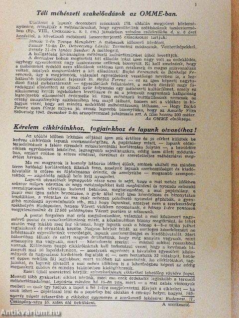Magyar Méh 1943. január