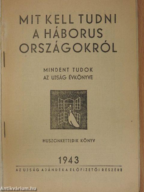 Az Ujság Évkönyve 1943