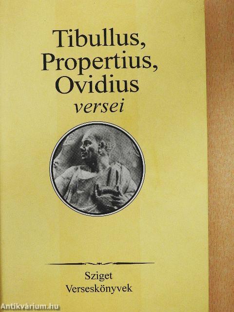 Tibullus, Propertius, Ovidius versei