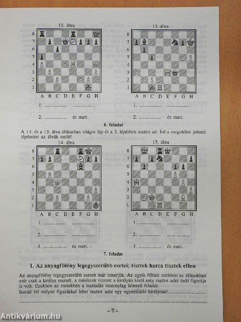 Sakk munkatankönyv 1-2.