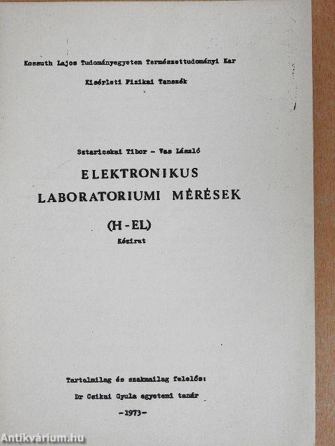 Elektronikus laboratóriumi mérések