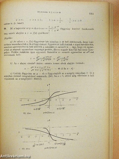 Műszaki matematikai gyakorlatok A. II.