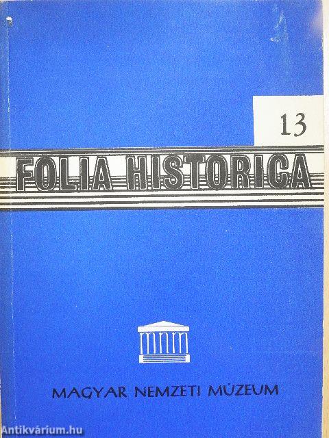 Folia Historica 13.