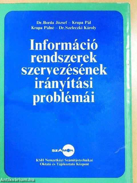 Információrendszerek szervezésének irányítási problémái