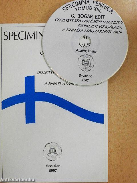 Összetett szavak összehasonlító szerkezeti vizsgálata a finn és a magyar nyelvben - CD-vel