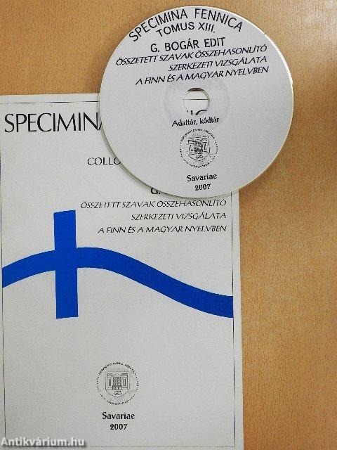 Összetett szavak összehasonlító szerkezeti vizsgálata a finn és a magyar nyelvben - CD-vel