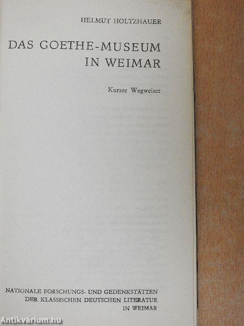 Das Goethe-Museum in Weimar