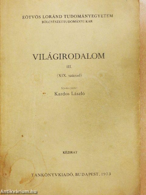 Világirodalom III.