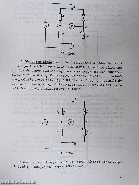 Váltakozóáramú alapmérések 2.