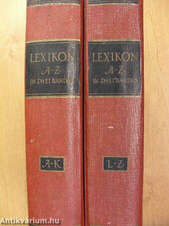 Lexikon A-Z in zwei Bänden I-II.