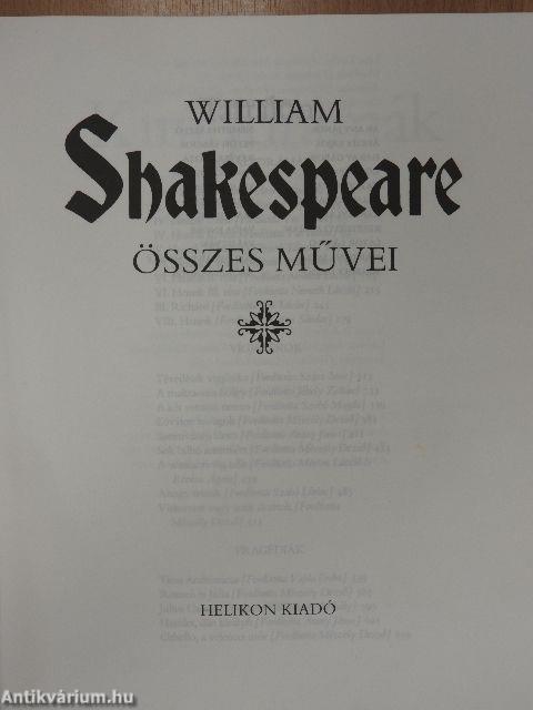 William Shakespeare összes művei