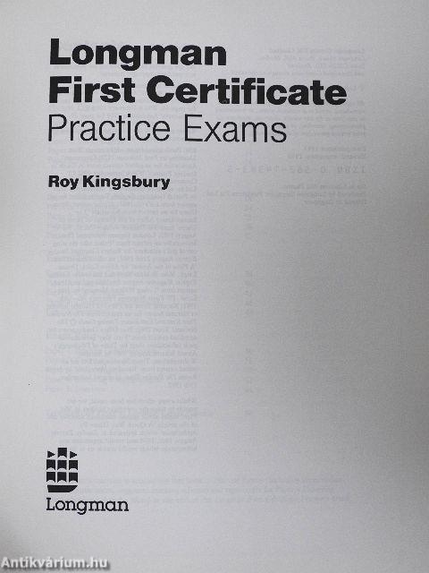 Longman First Certificate - Practice Exams