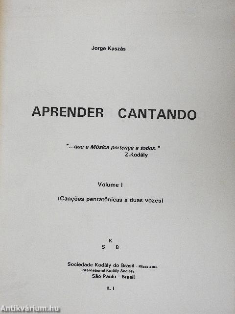 Aprender Cantando I.