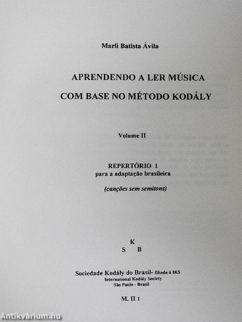 Aprendendo a Ler Música com Base no Método Kodály II/1-2.