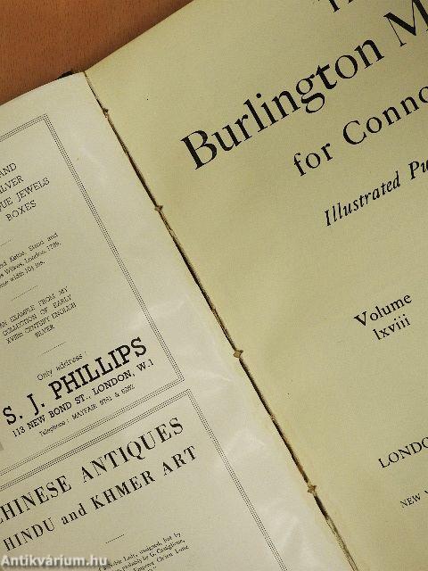 The Burlington Magazine for Connoisseurs January-December 1936. I-II.