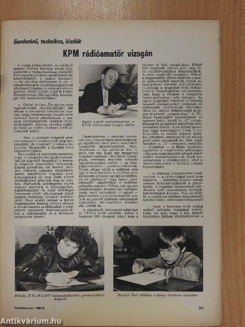 Rádiótechnika 1980. augusztus