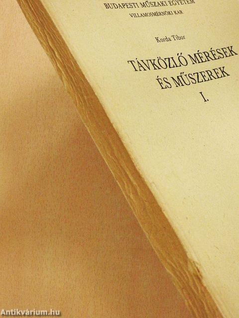 Távközlő mérések és műszerek I. 