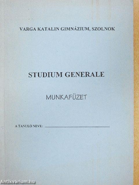 Studium generale munkafüzet