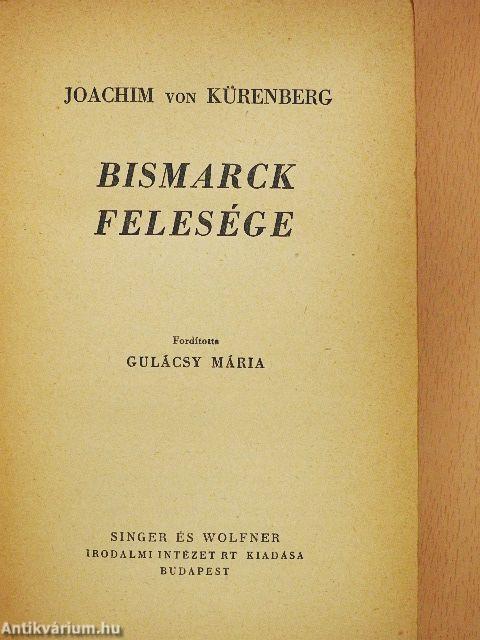 Bismarck felesége