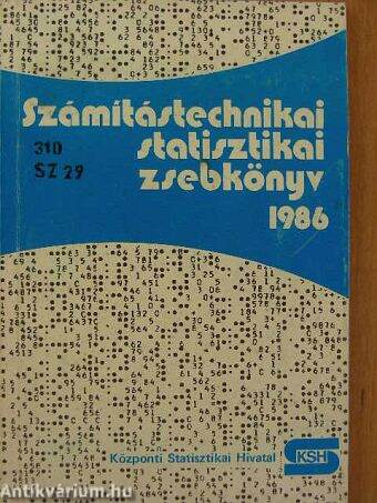 Számítástechnikai statisztikai zsebkönyv 1986