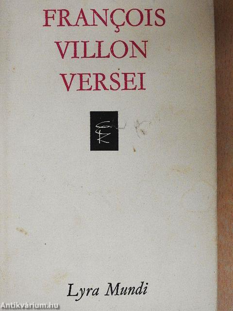 Francois Villon versei