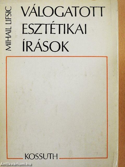 Válogatott esztétikai írások