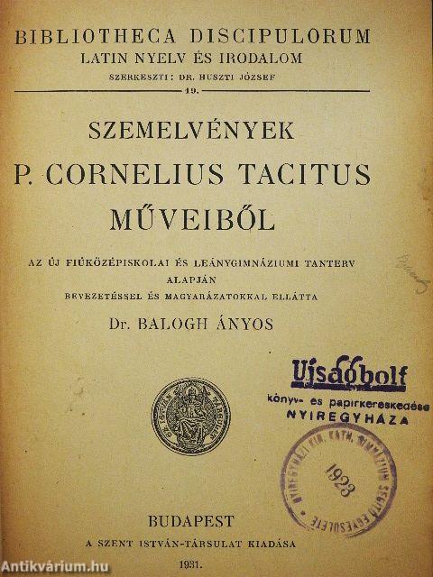 Szemelvények P. Cornelius Tacitus Műveiből